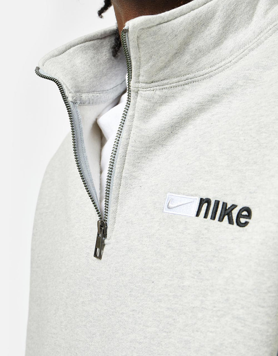 Nike SB Y2K Logo 1/4 Zip Fleece - Grey Heather – Route One