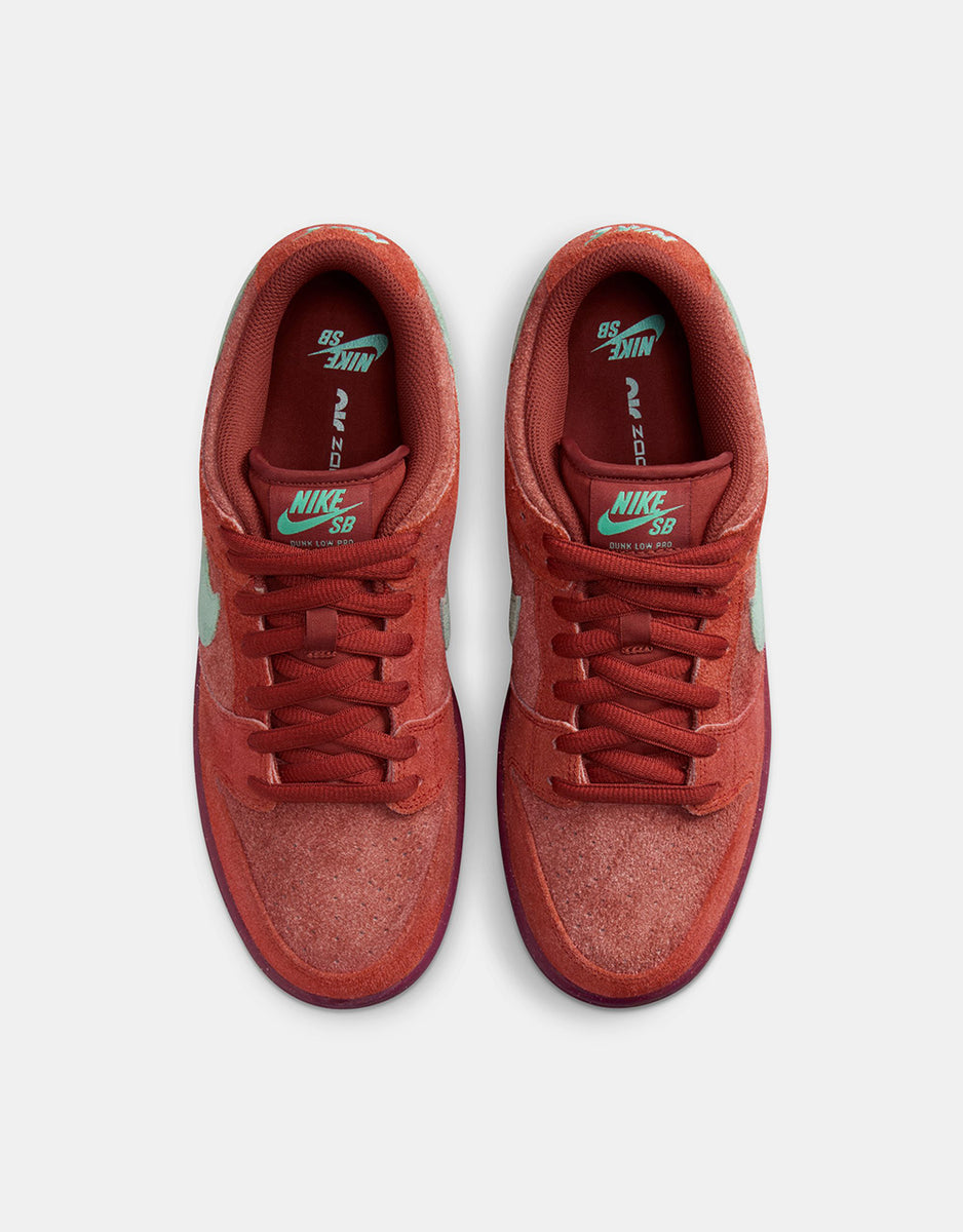 Shop Nike SB Dunk Low Pro Premium Shoes (mystic red emerald rise