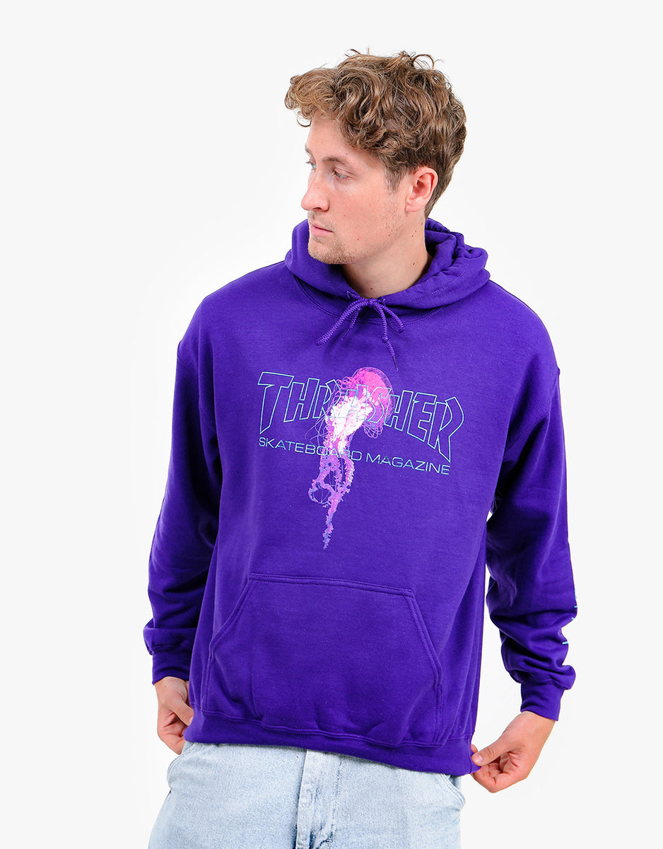 Thrasher x Atlantic Drift Pullover Hoodie - Purple – Route One
