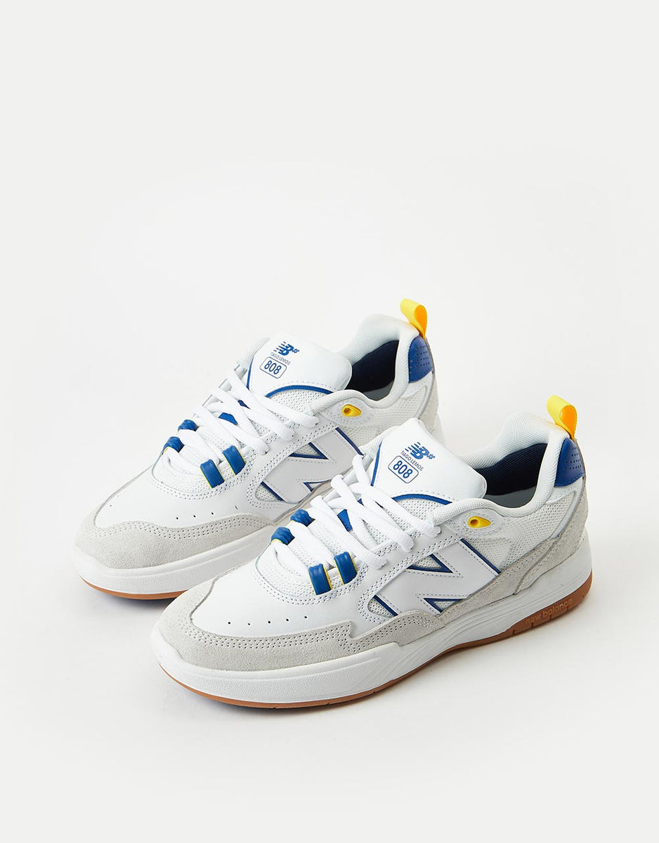 New Balance Numeric 808 Skate Shoes - White/Royal – Route One