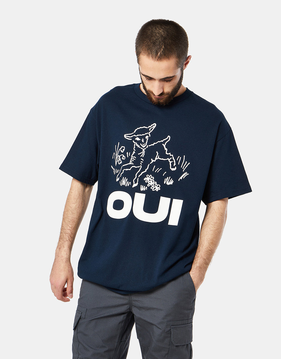 Quasi Oui T-Shirt - Navy – Route One