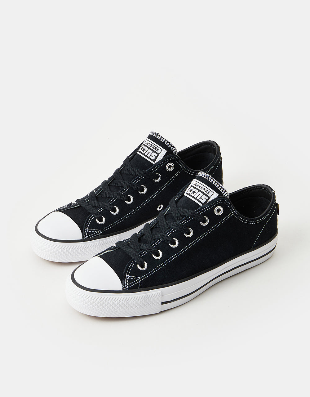 Converse CONS CTAS Pro Suede Skate Shoes - Black/Black/White – Route One
