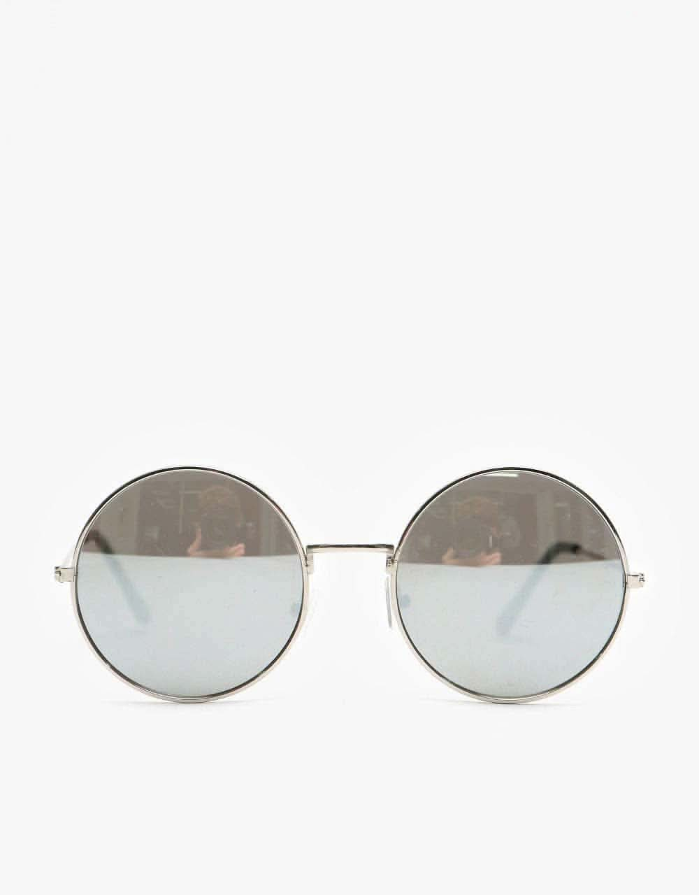 Route One Round Sunglasses - Silver