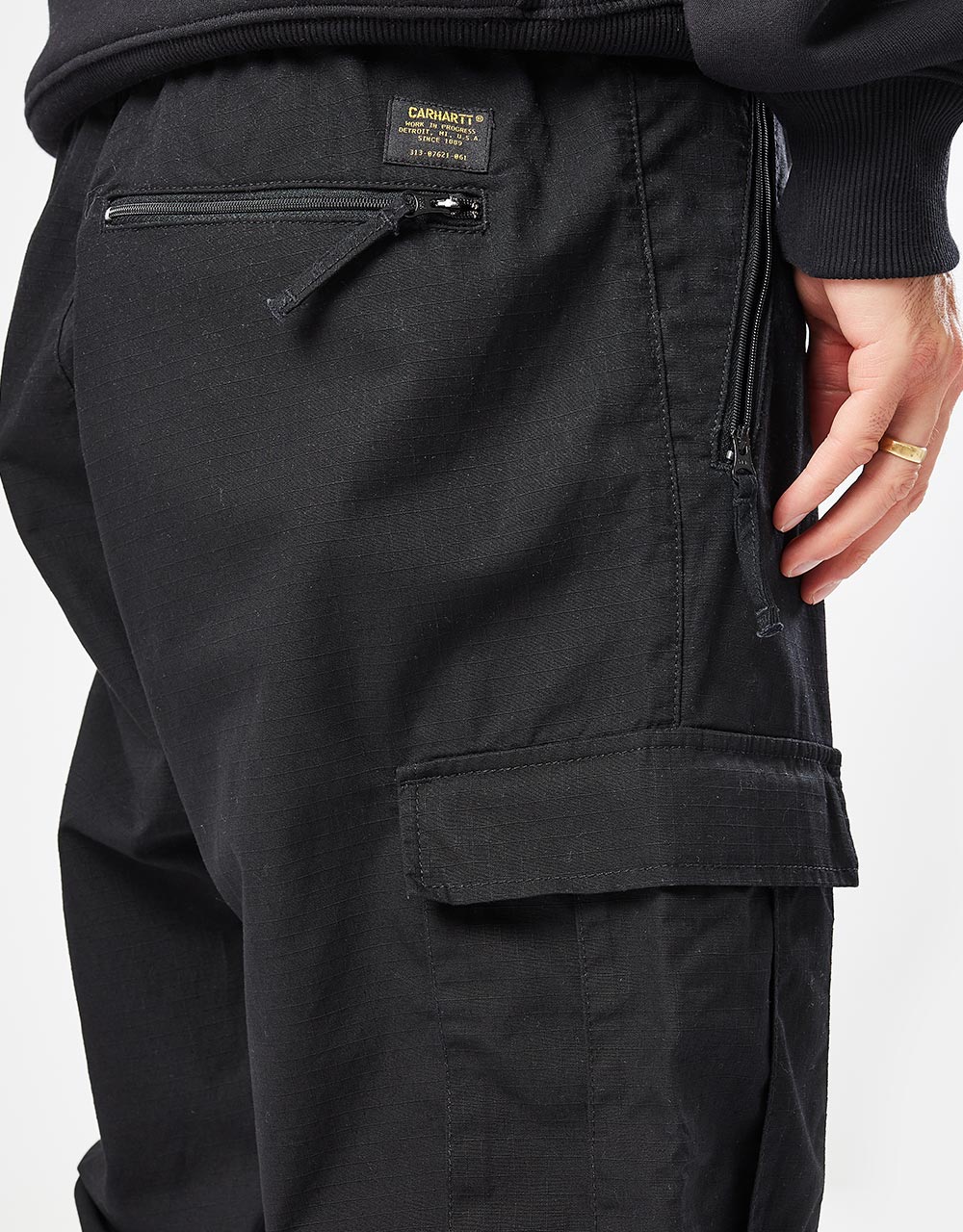 Carhartt WIP Cargo Jogger - Black (Rinsed) – Route One