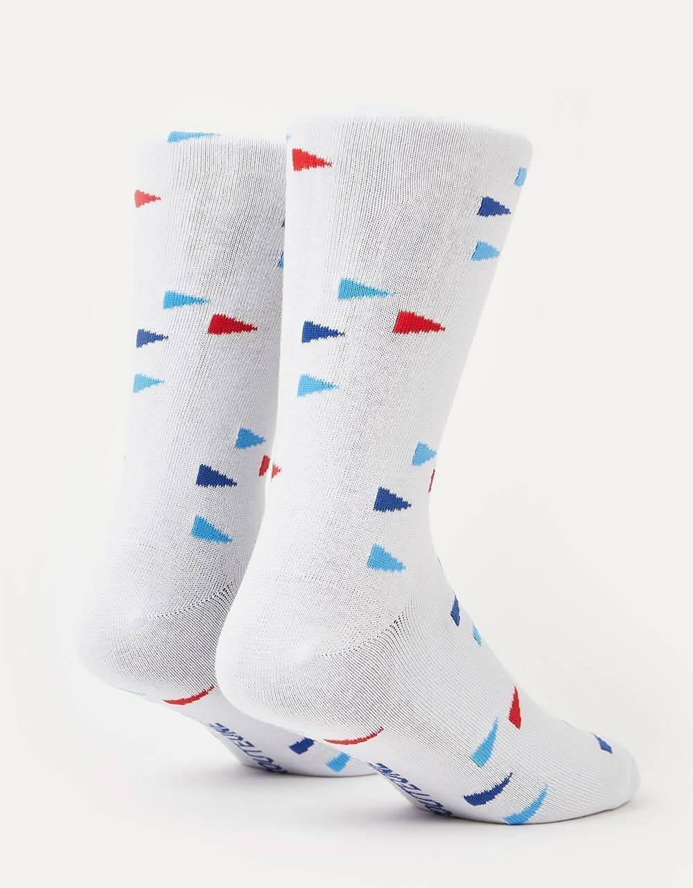 Route One Flag Socks - White