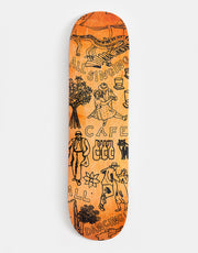 Skateboard Cafe "Gaurab Sketches" C2 Skateboard Deck - Orange