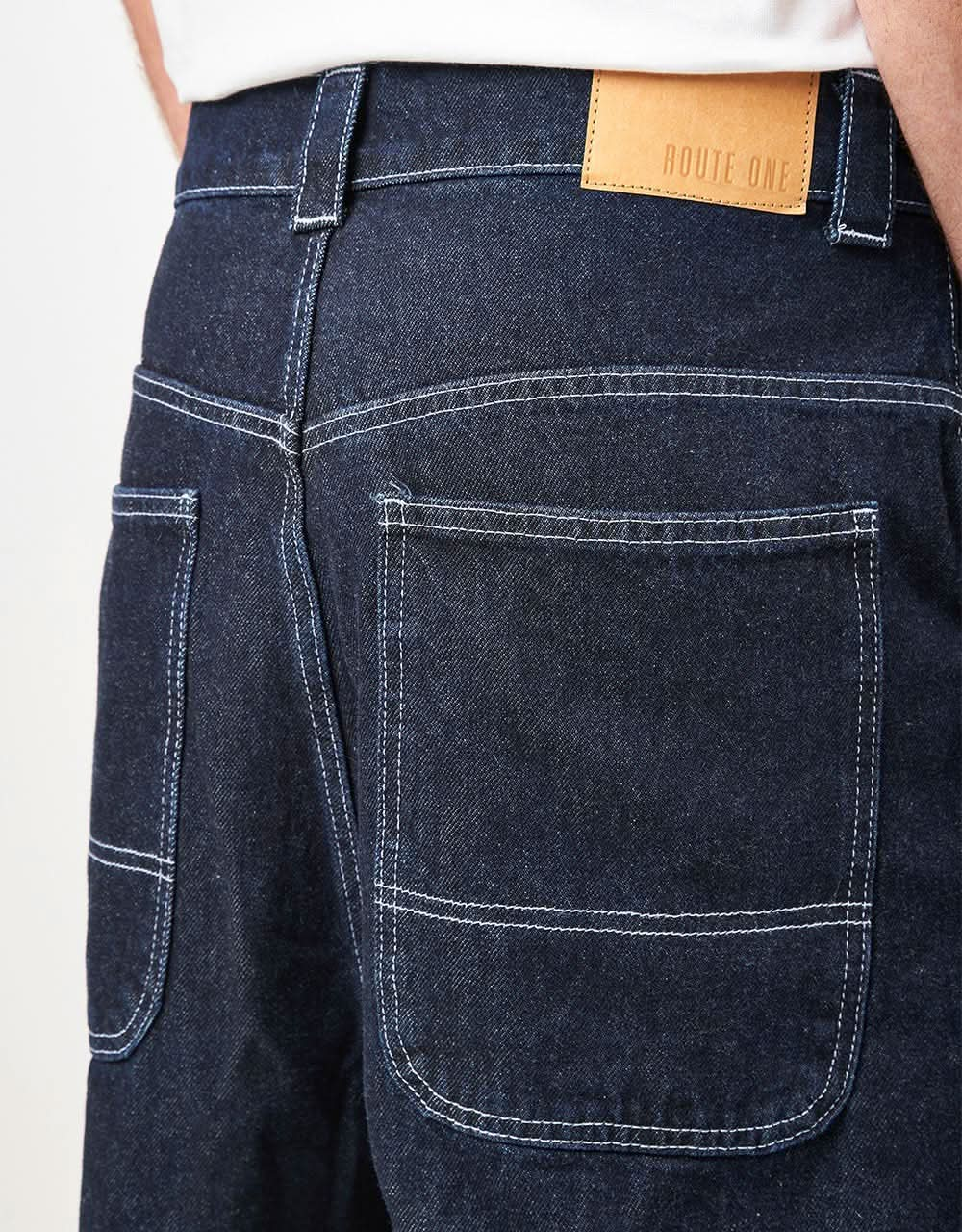 Route One Super Baggy XL Denim Jeans- Indigo