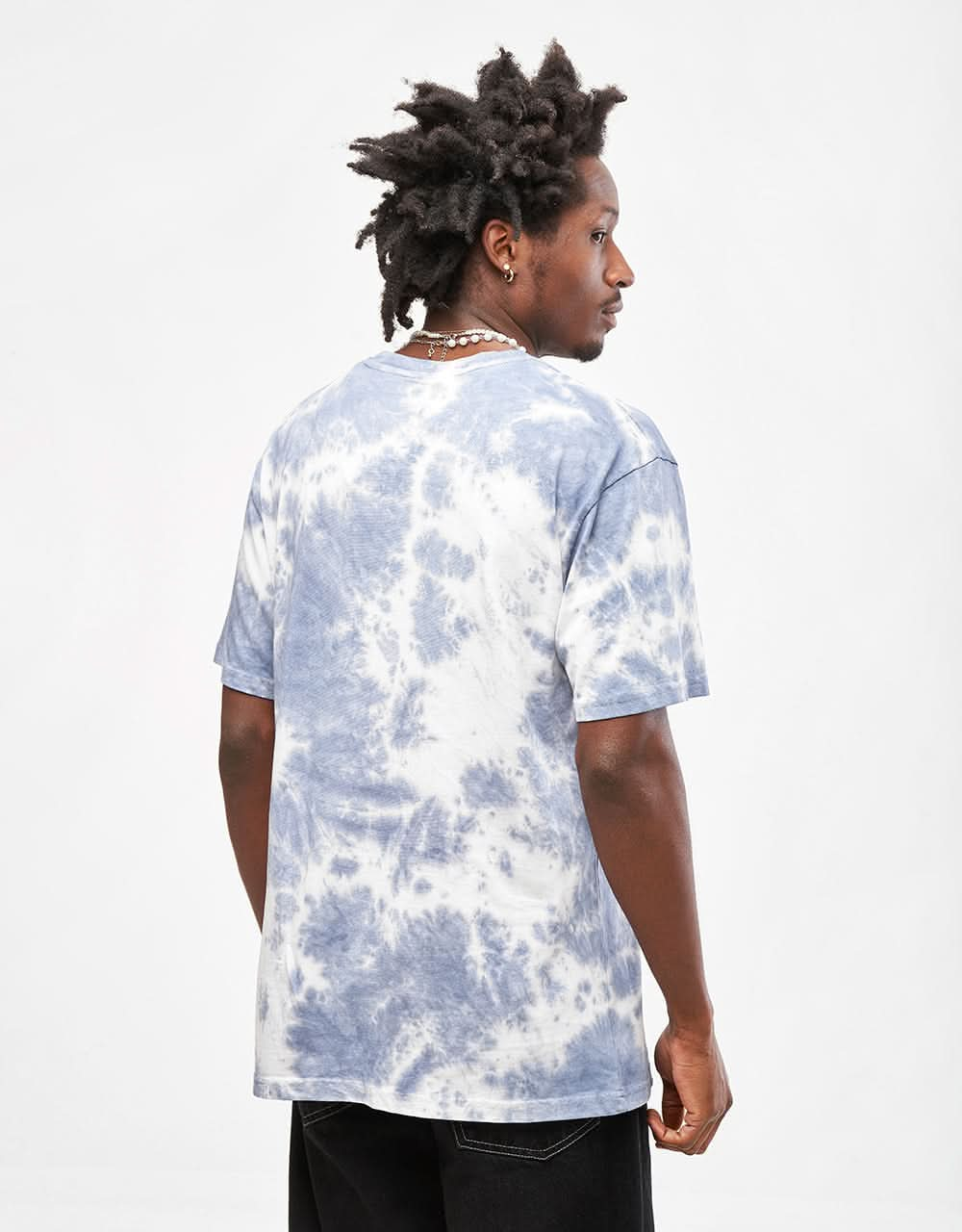 Route One Organic Tie Dye T-Shirt - Navy