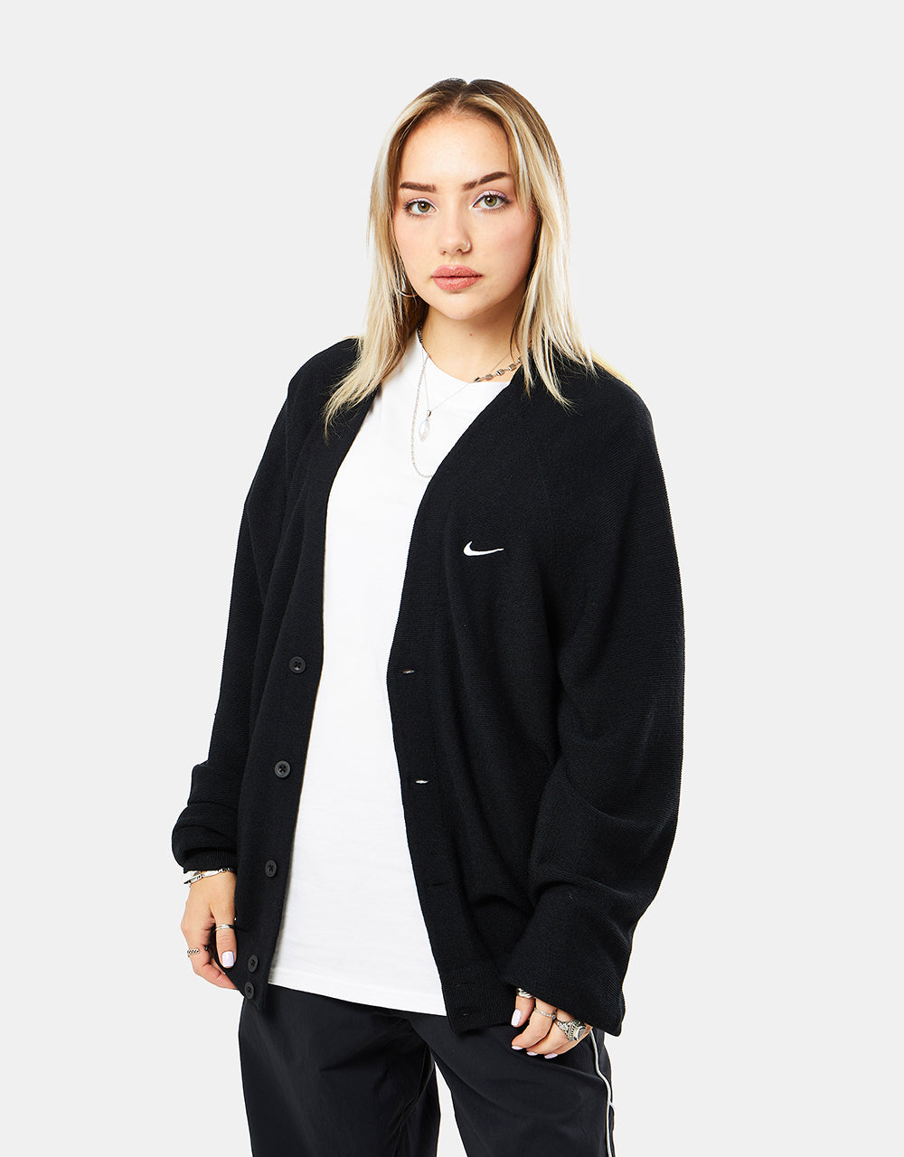 Nike shop black cardigan