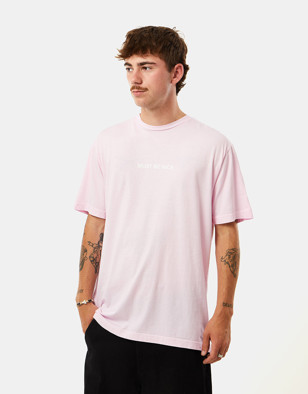 RIPNDIP Must Be Nice Boobies T-Shirt - Light Pink