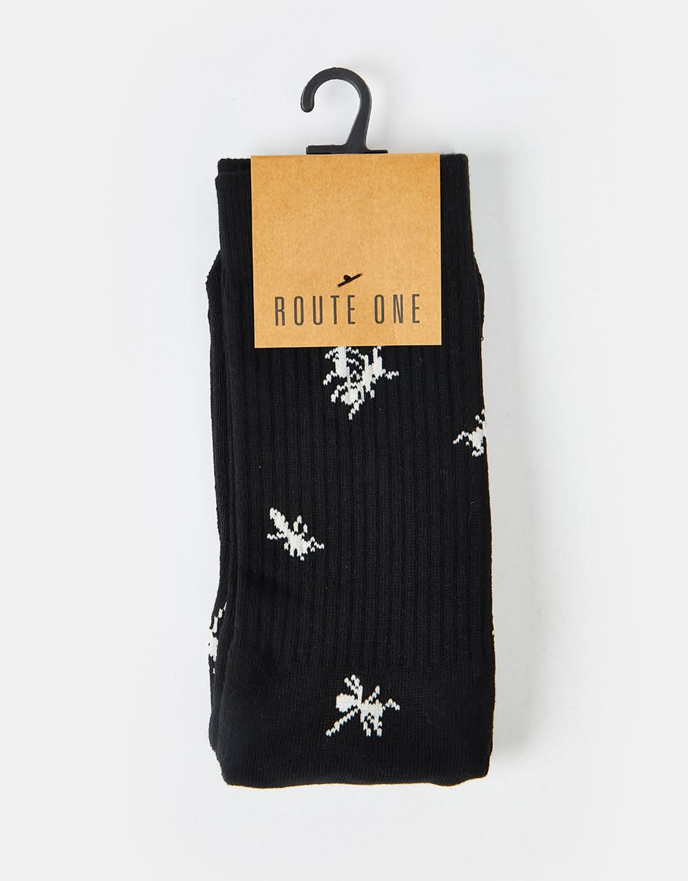 Route One Ants Crew Socks -Black