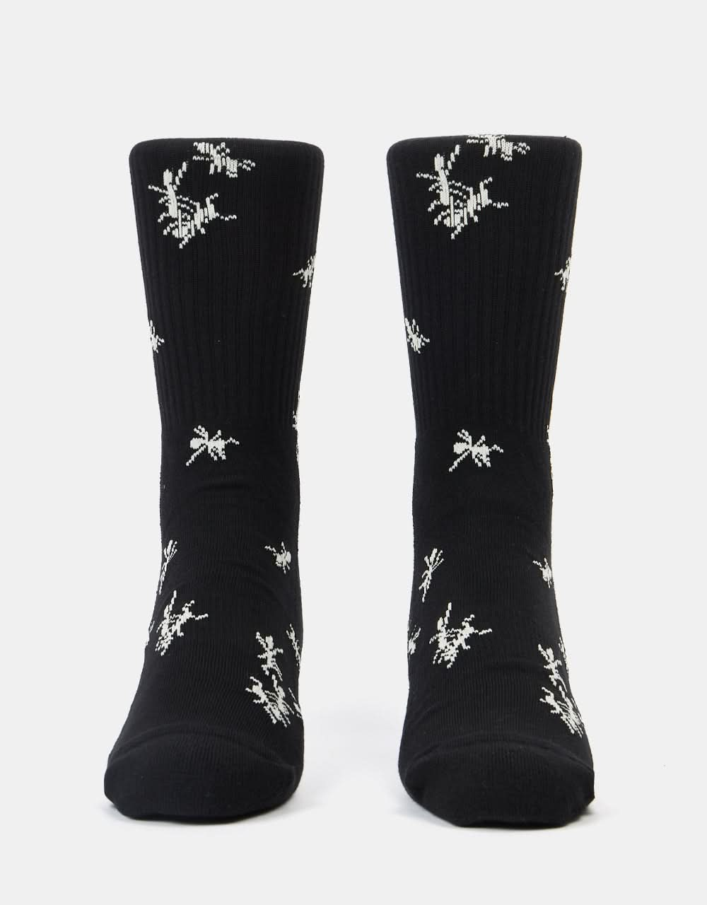 Route One Ants Crew Socks -Black