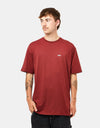 Vans Left Chest Logo T-Shirt - Syrah/White