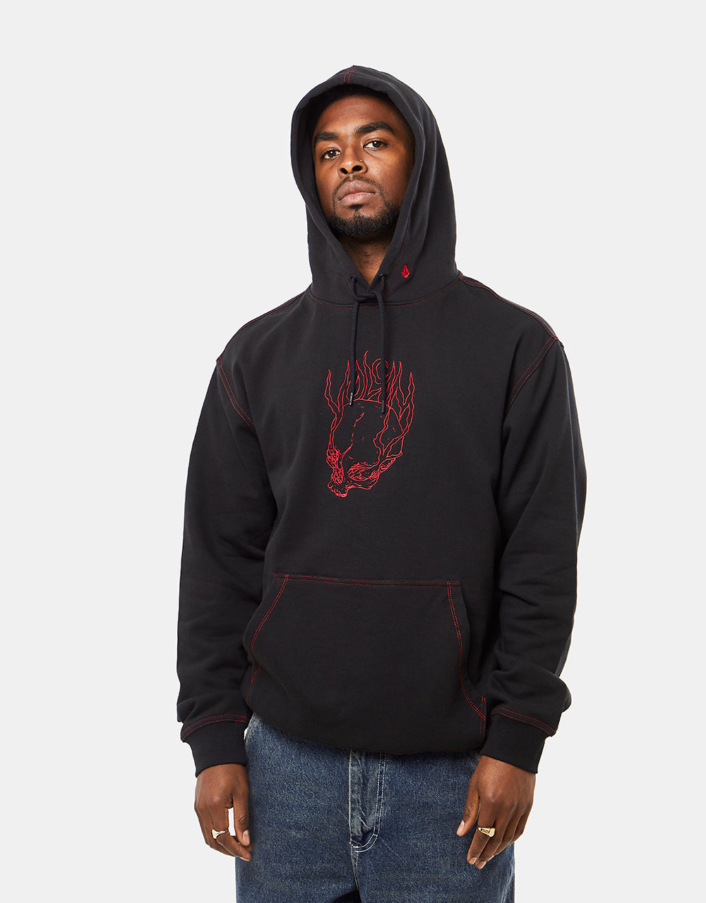 Volcom Burnher Pullover Hoodie - Black – Route One