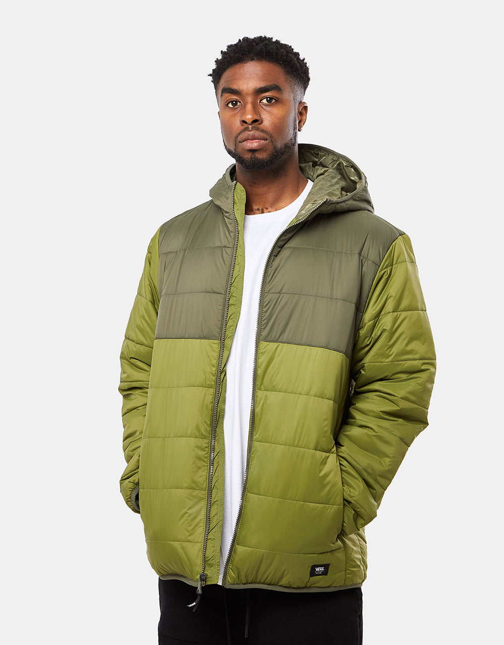 Vans shop windbreaker olive