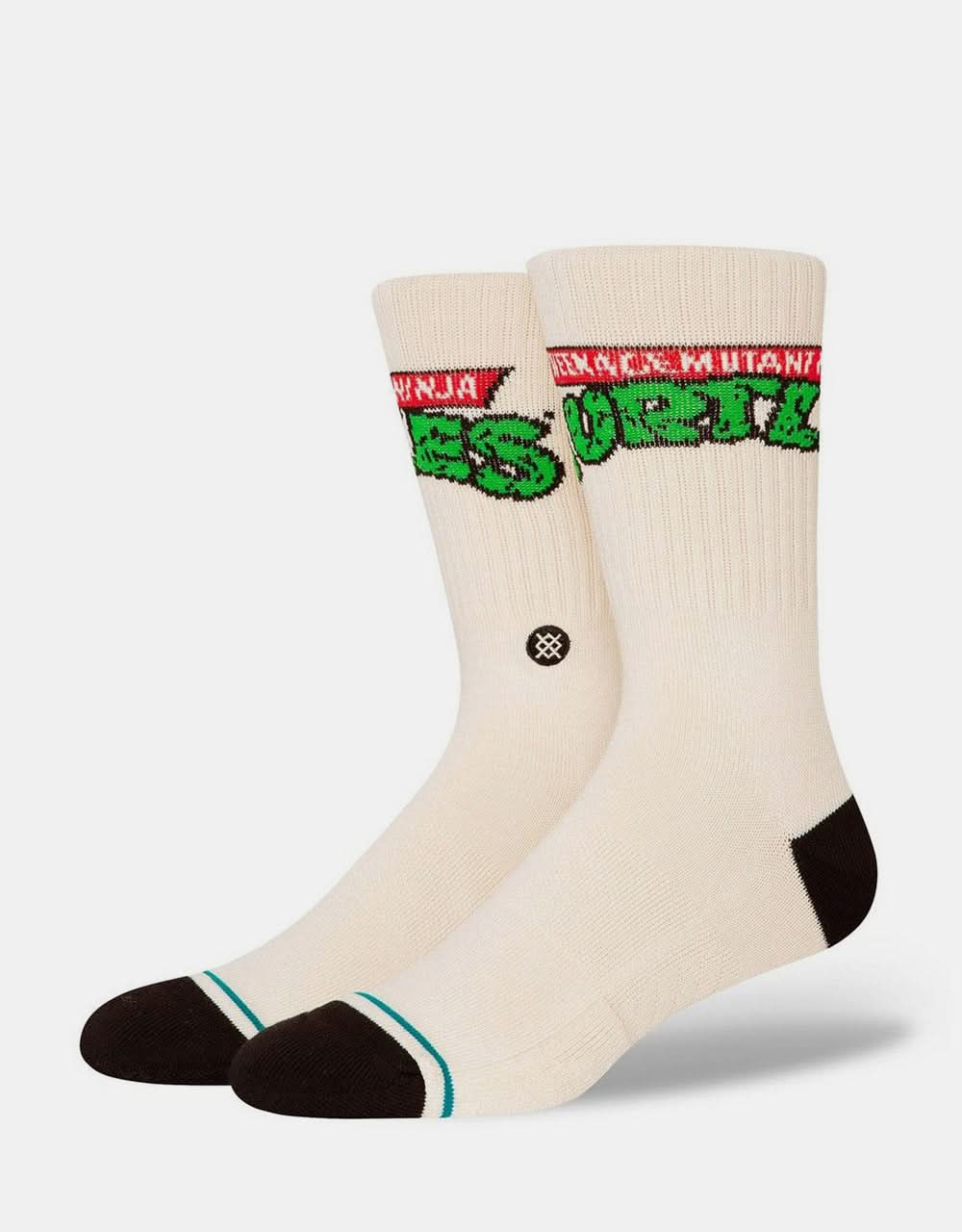 Stance x TMNT Turtles Crew Socks  - Offwhite