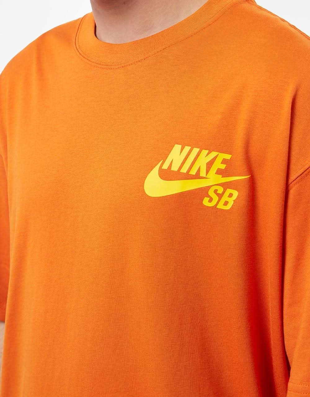 Orange and 2024 blue nike shirt