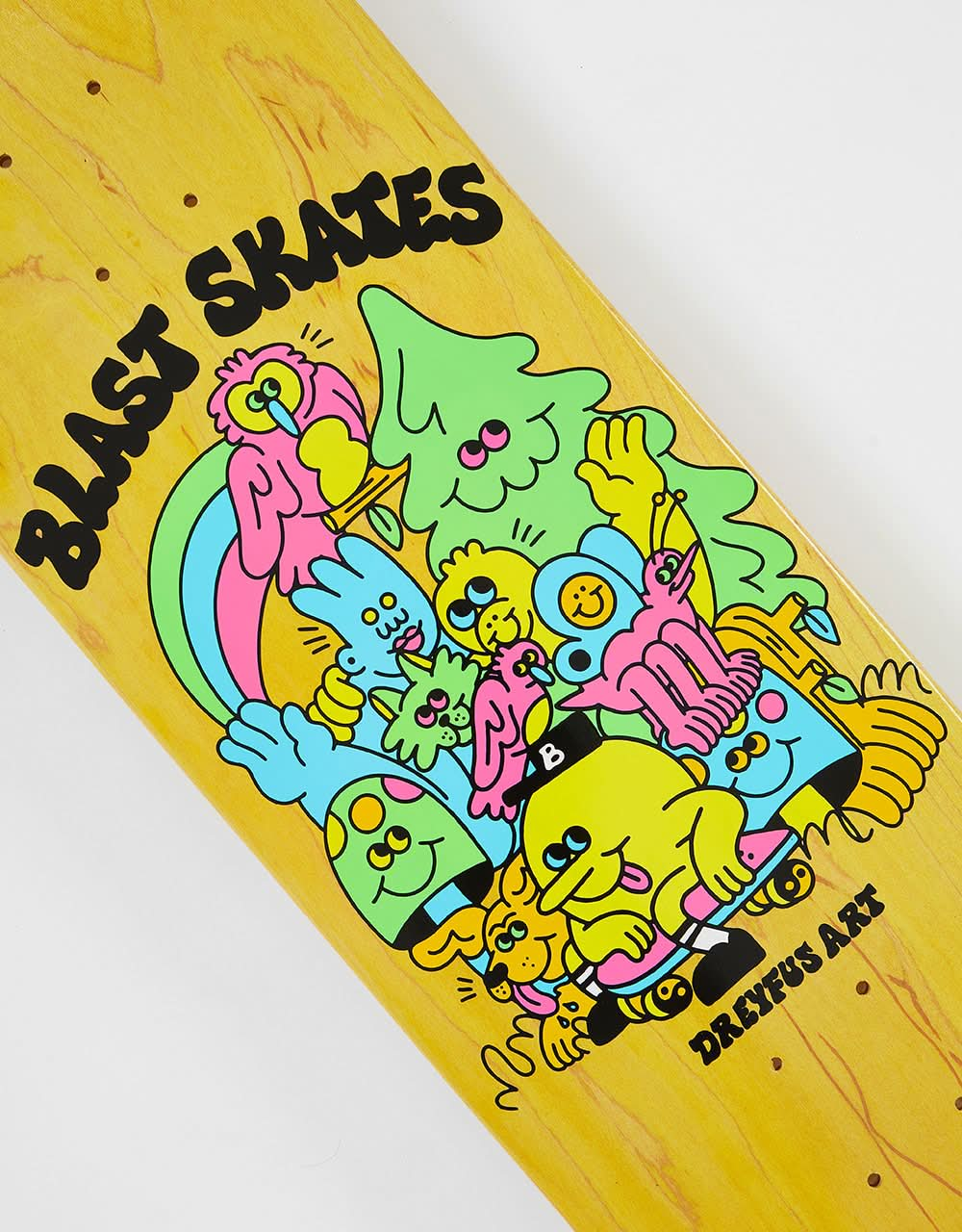 Blast Skates Dreyfus Art Skateboard Deck - 9"