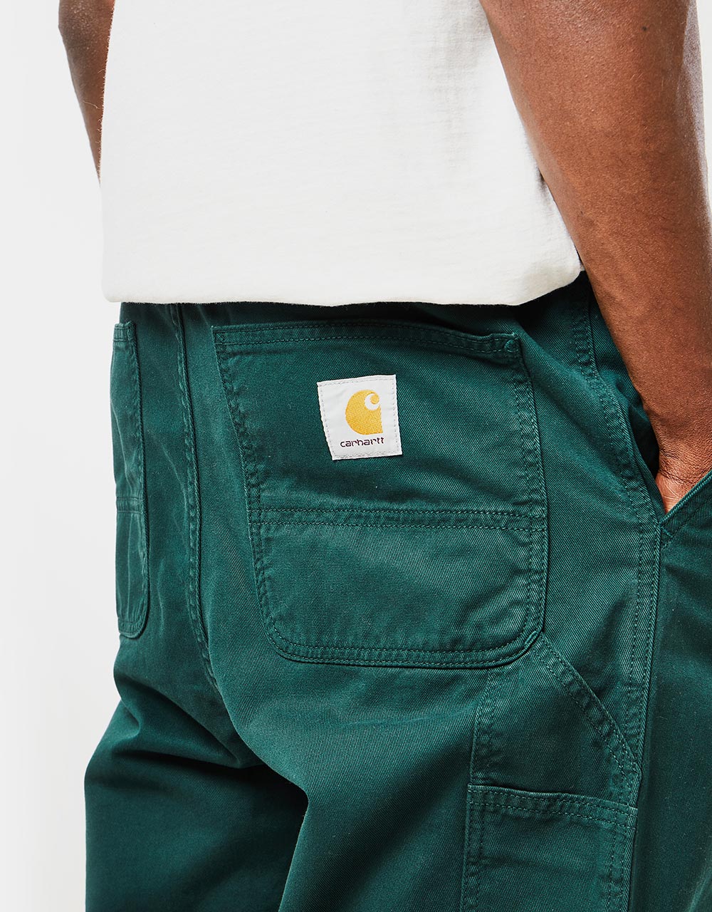 Carhartt WIP Flint Pant - Discovery Green (Garment Dyed) – Route One