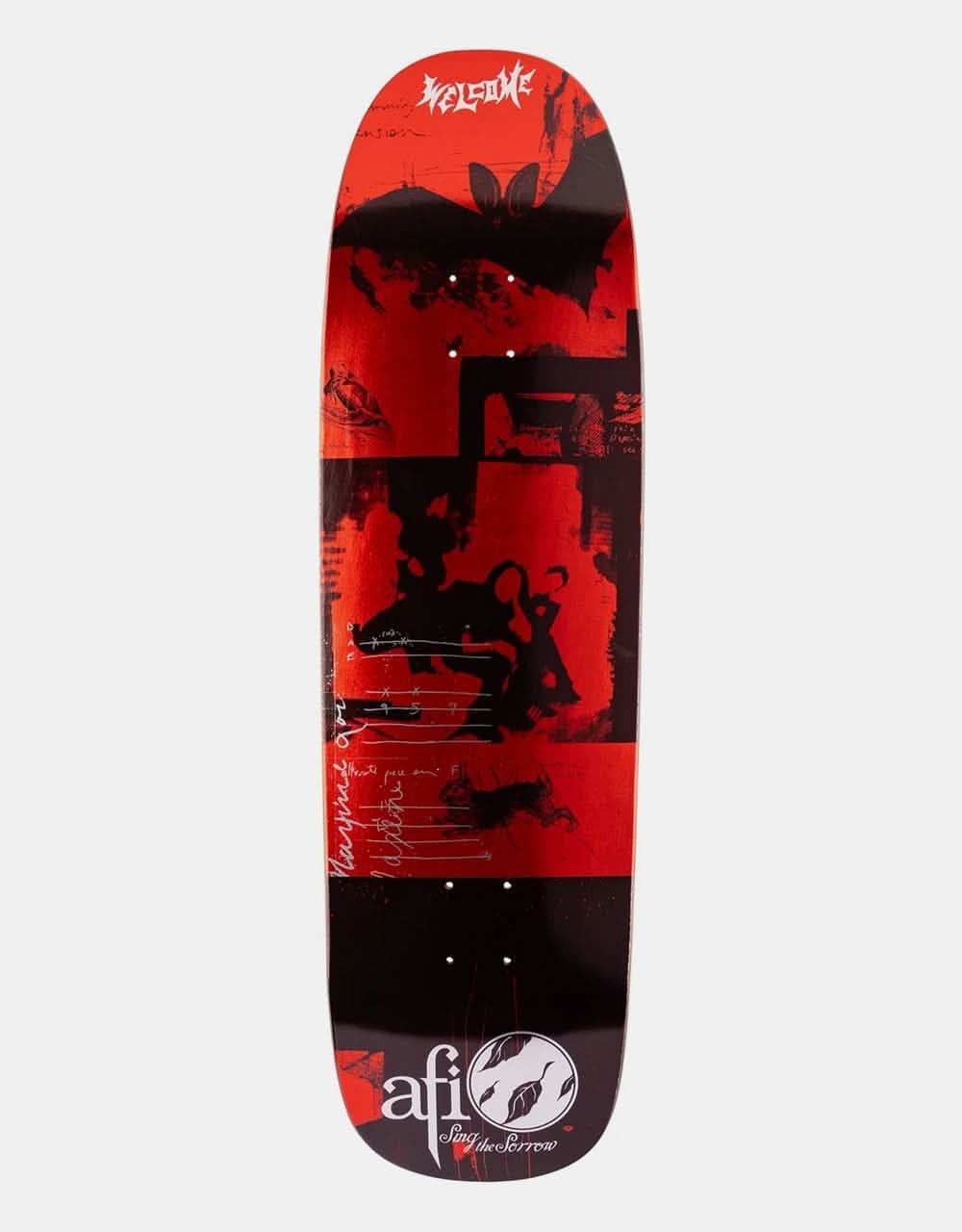 Welcome x AFI Sing the Sorrow on Golem Skateboard Deck - 9.25"