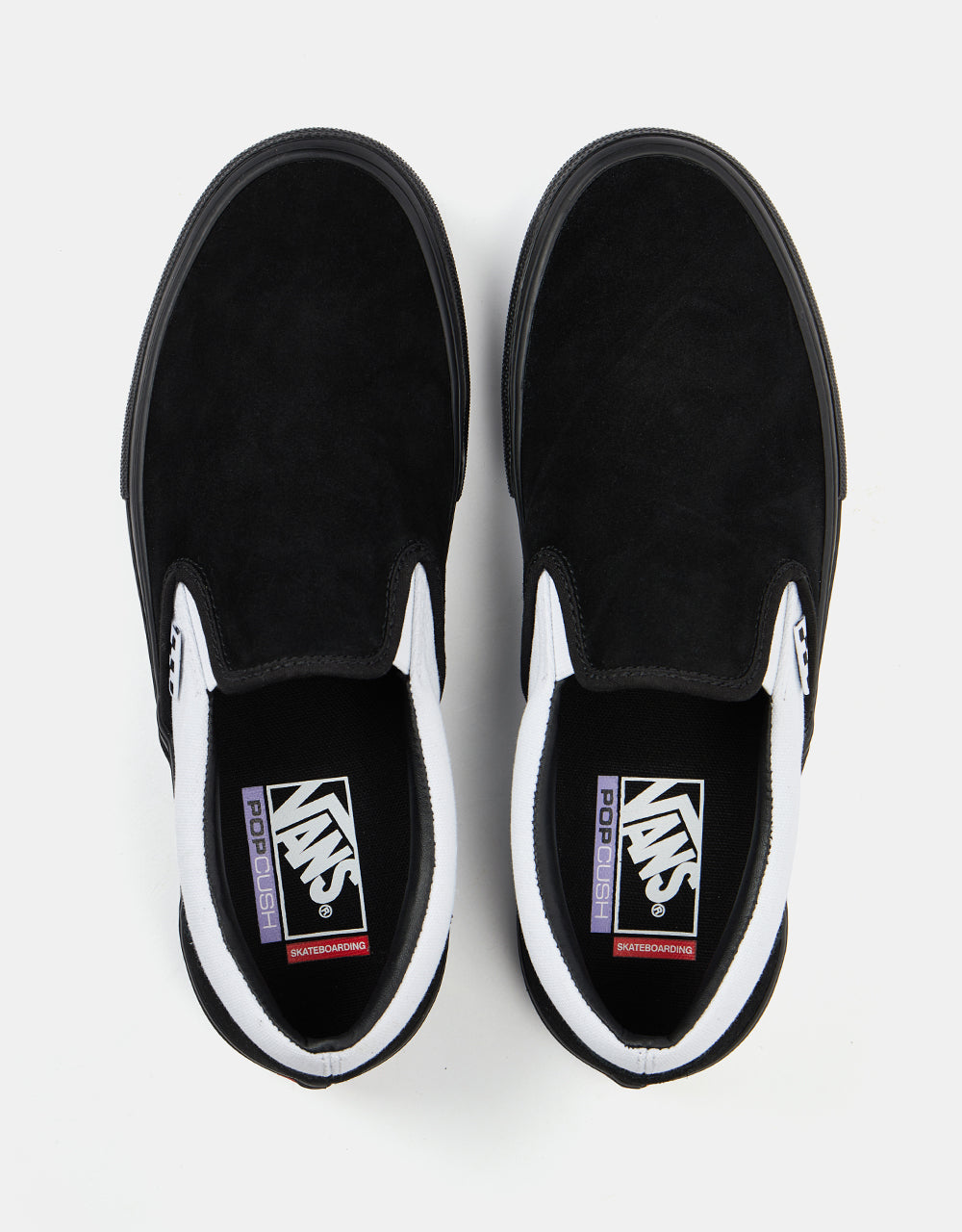 Vans hot sale slip black