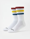 American Socks Stifler Socks - White/Red/Yellow/Blue