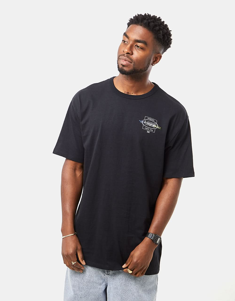 Vans off the wall black sale t shirt