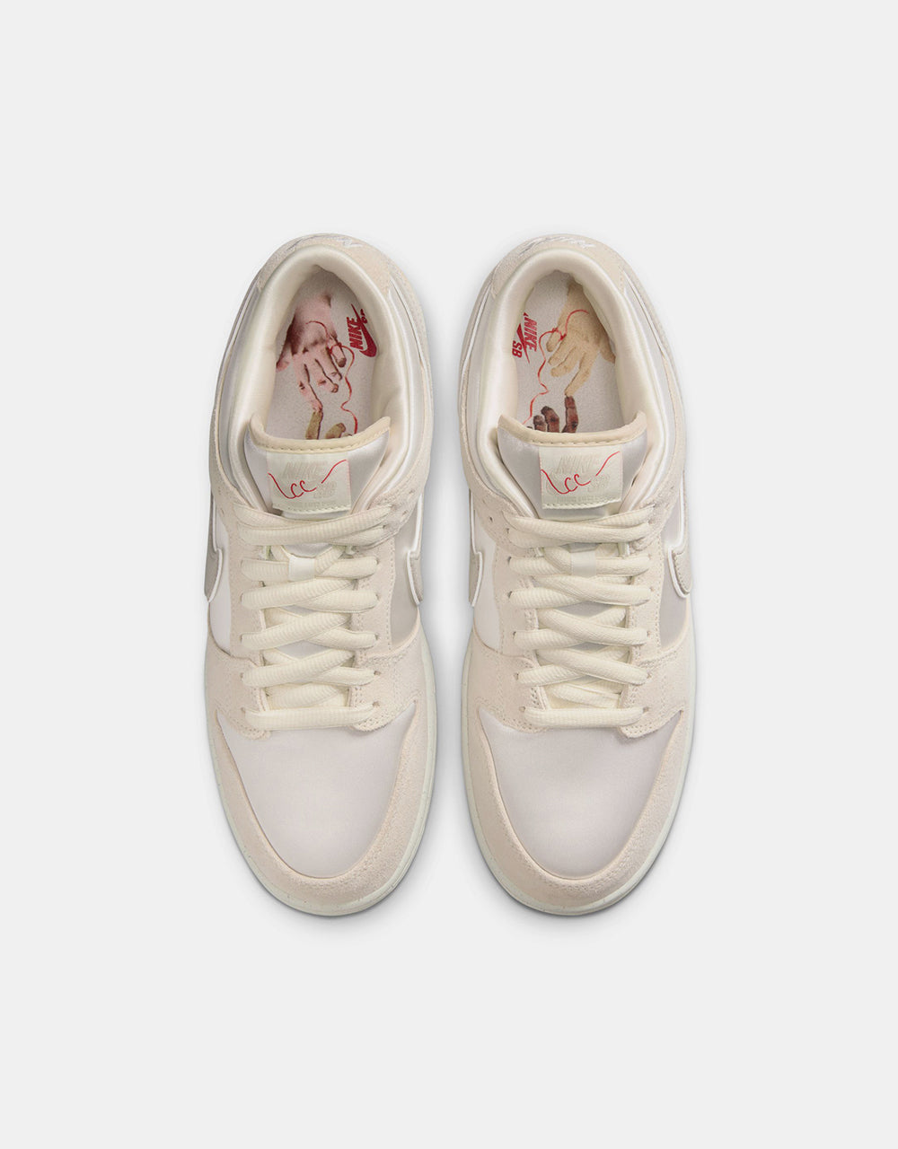 Nike SB 'City of Love' Dunk Low Premium Skate Shoes - Coconut Milk/Lt  Bone-Phantom-Univ Red-Sail