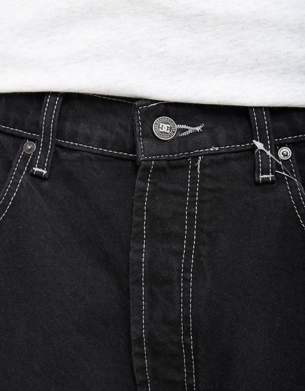 DC Worker Baggy Denim Short - Black Tint