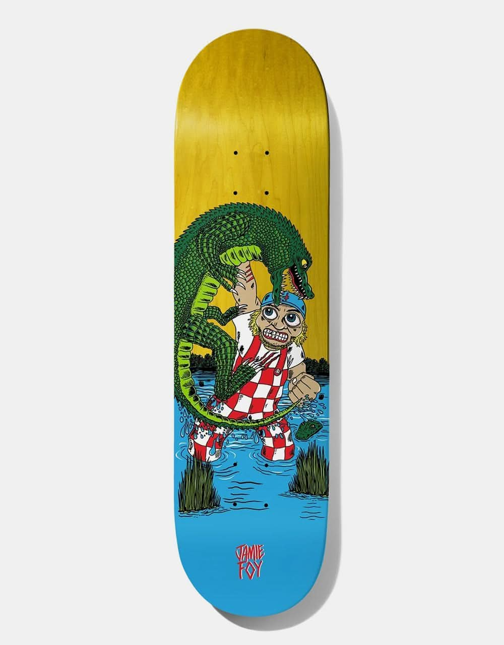 Deathwish Foy Gator Attack Skateboard Deck - 8.25"