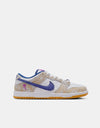 Nike SB 'Rayssa' Dunk Low Premium QS Skate Shoes - Pure Platinum/Deep Royal Blue/Vivid Purple/White/Gum Yellow