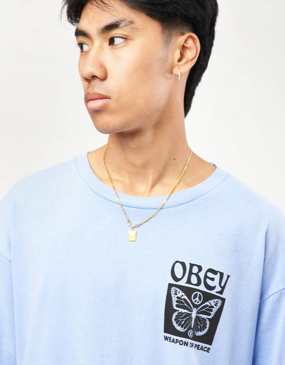 Obey Weapon Of Peace Pigment T-Shirt - Pigment Hydrangea