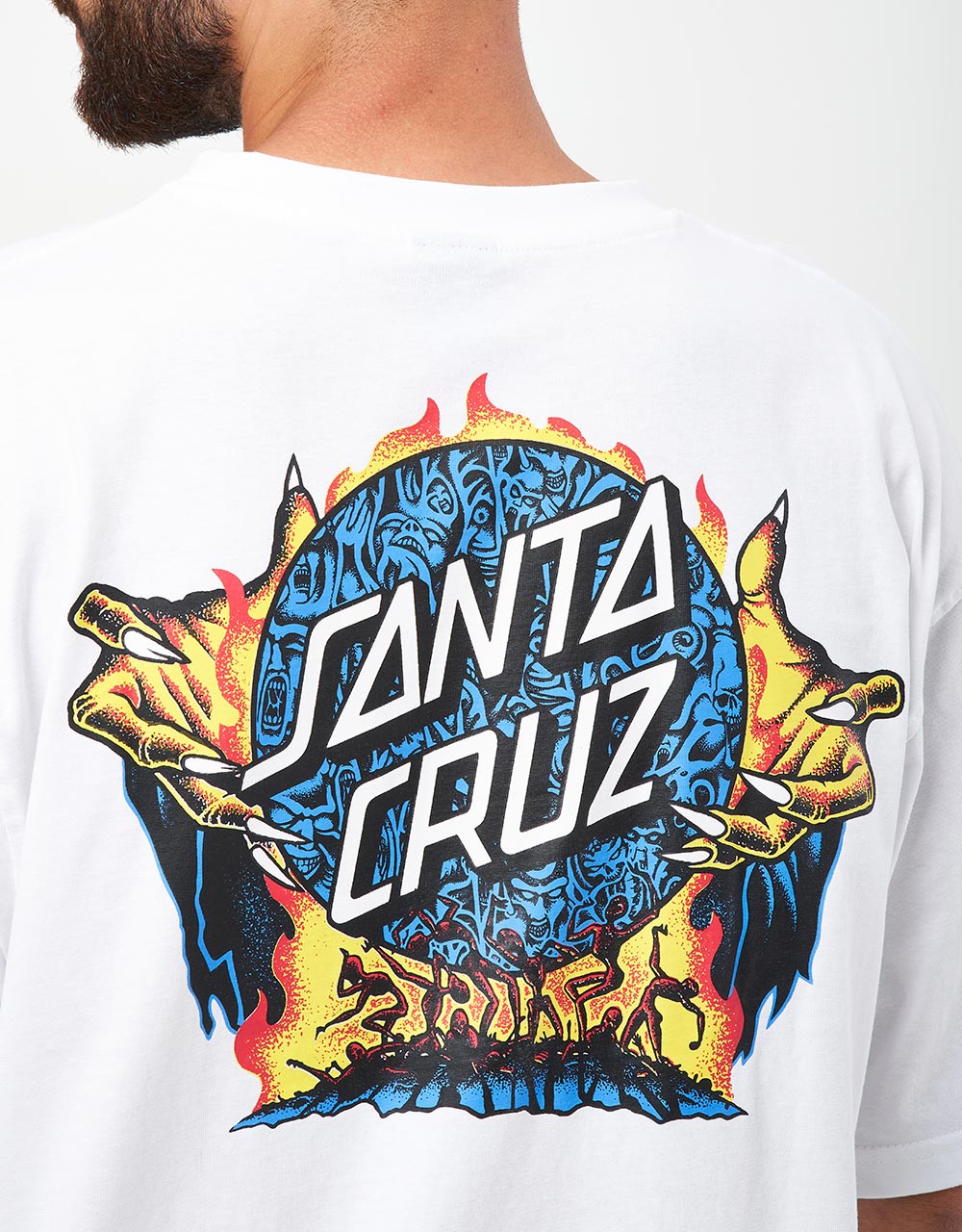 Santa Cruz Knox Firepit Dot T-Shirt - White