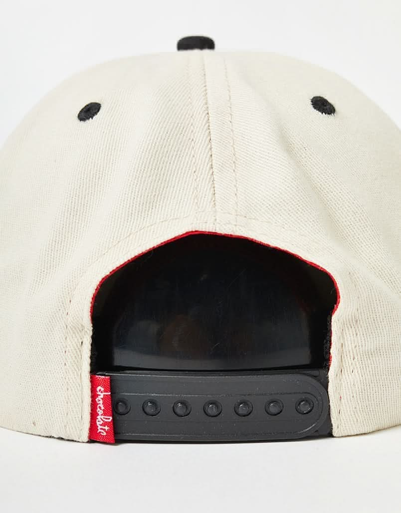 Chocolate Bar 5 Panel Cap - Cream