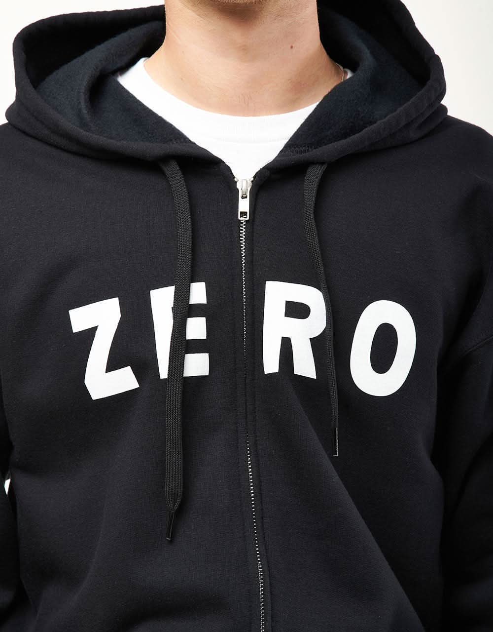 Zero Army Zip Hoodie - Black/White