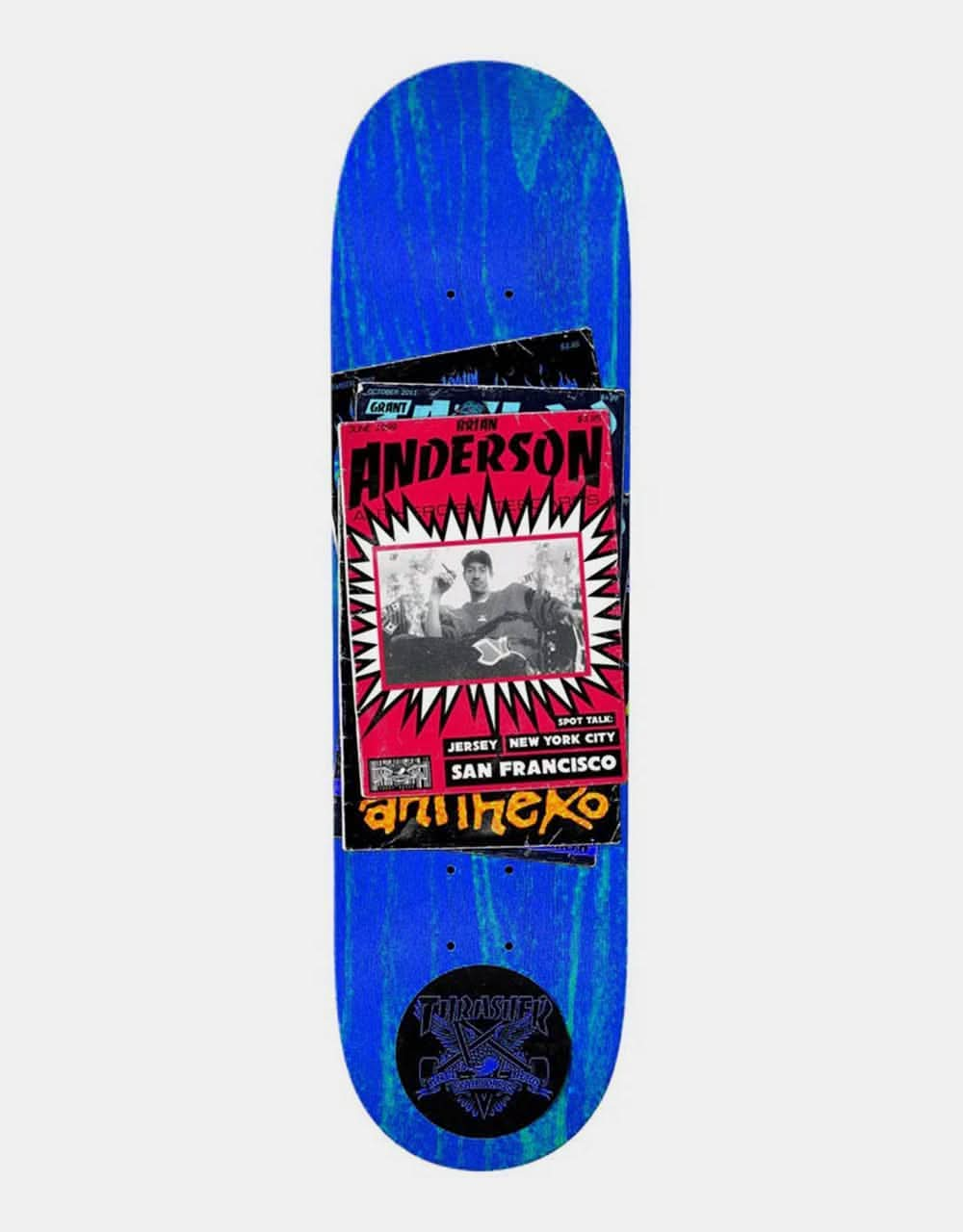 Thrasher x Anti Hero BA Covers Skateboard Deck - 9"