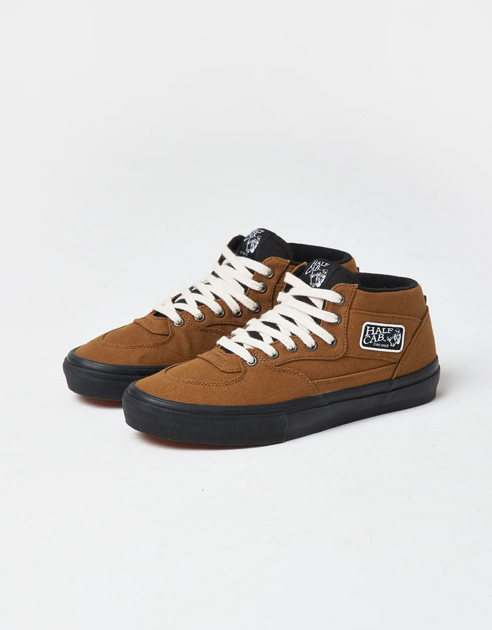 Vans Skate Half Cab R1 UK Exclusive Shoes - Duck Canvas Golden Brown/Black