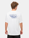 Adidas Breakthru T-Shirt - White/Team Royal Blue