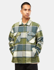 Brixton Motor Zip Jacket - Blue Mirage/Dill Plaid