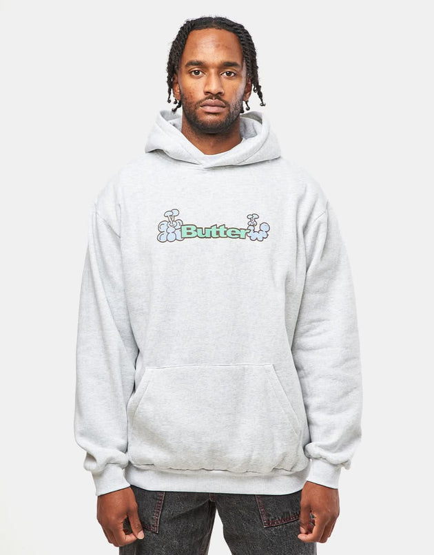 Butter Goods Bugs Logo Pullover Hoodie - Ash