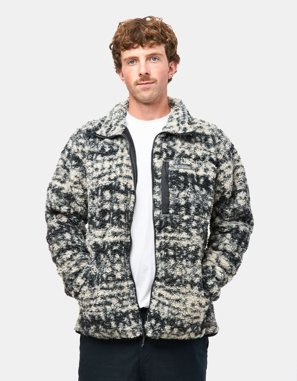 Columbia Winter Pass II Printed Fleece Dark Stone Stippled Stripe Route One