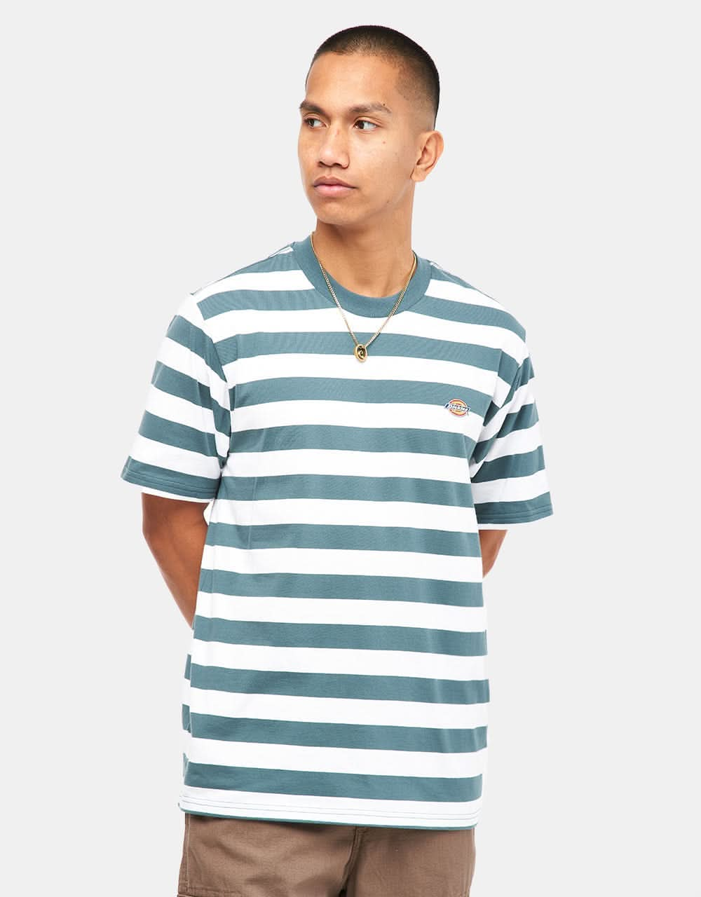 Dickies Rivergrove Stripe T-Shirt - Lincoln Green