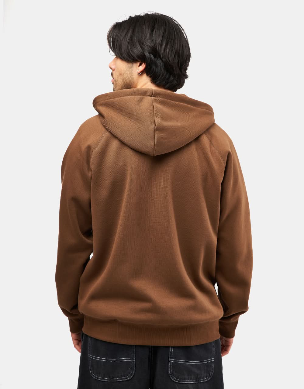 Carhartt WIP Hooded Chase Jacket - Chocolate/Gold