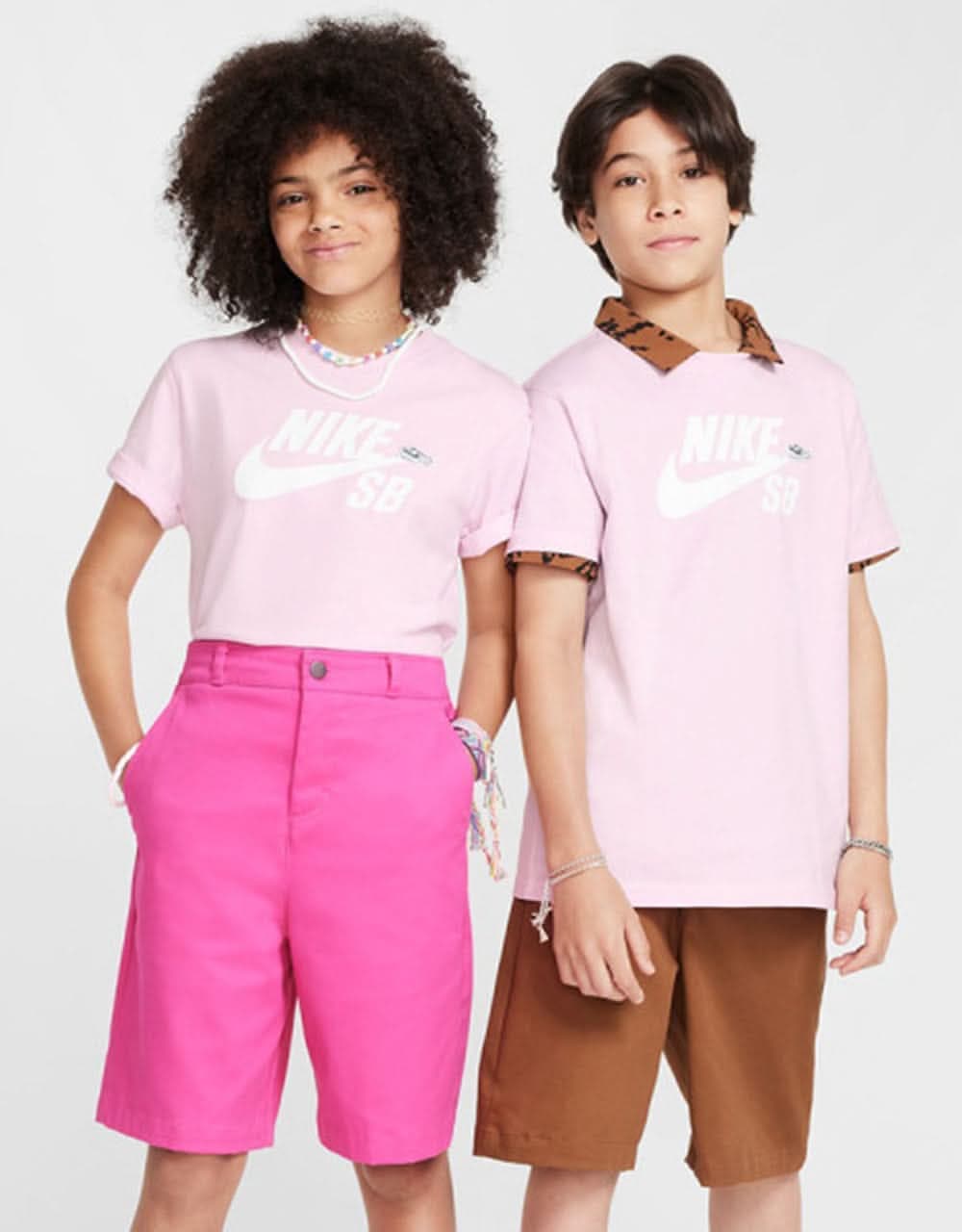 Nike SB NSW Logo Kids T-Shirt - Pink Foam