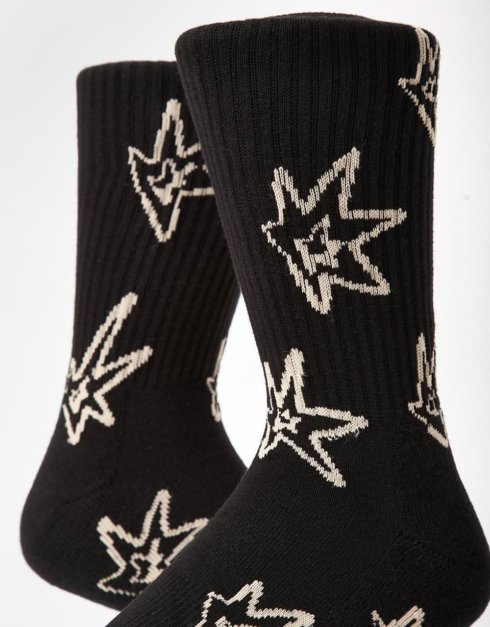 Route One Sparks Crew Socks - Black