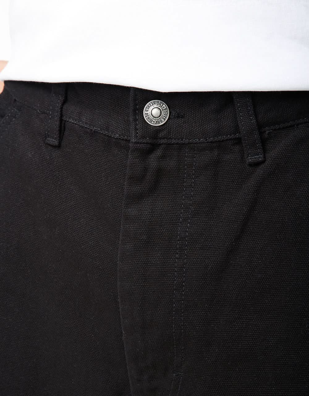 Route One Super Baggy Canvas Pant - Black