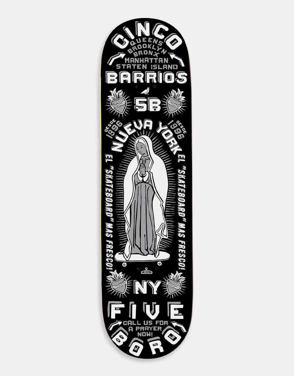 5boro Cinco Barrios Skateboard Deck - 8.5"