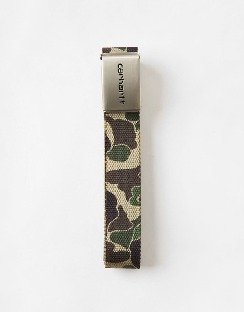 Carhartt WIP Chrome Clip Web Belt - Camo Duck-Green