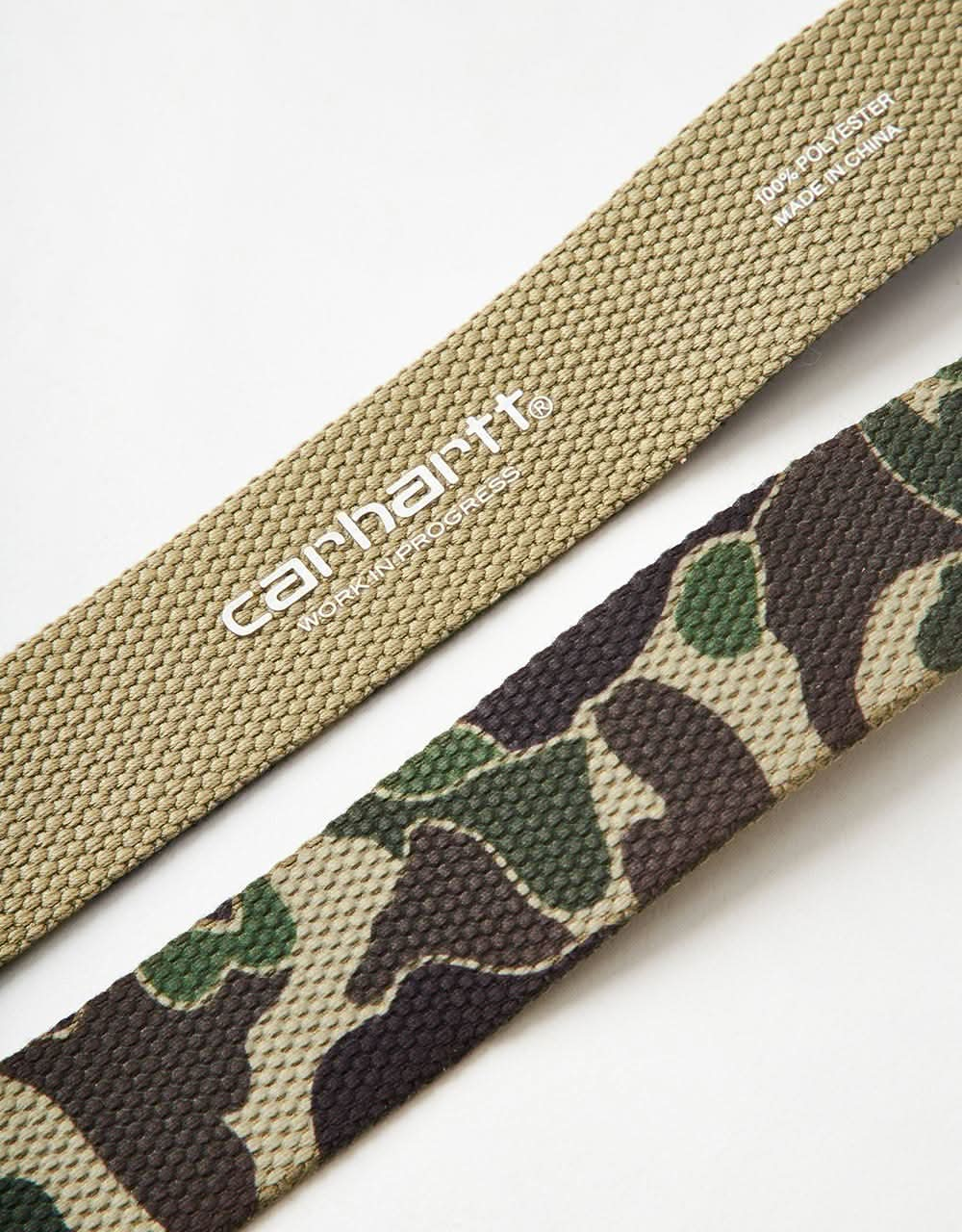 Carhartt WIP Chrome Clip Web Belt - Camo Duck-Green