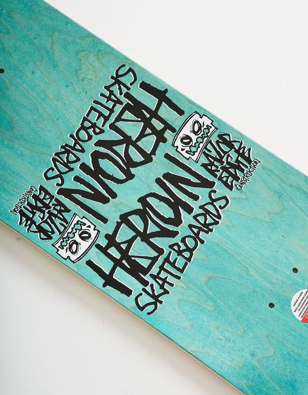 Heroin Yankou Axe Skeletons Skateboard Deck - 8.25"